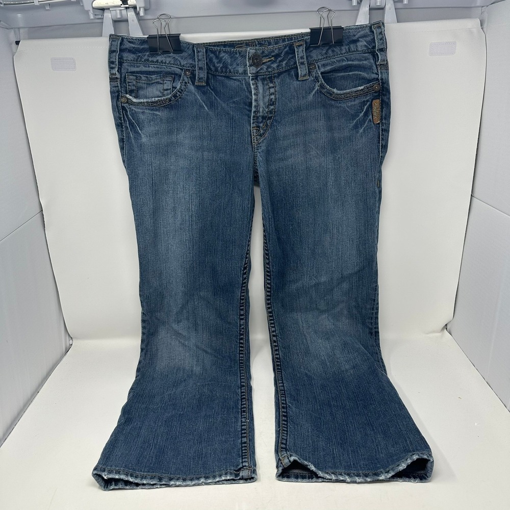 Silver Jeans Co Jeans Womens 32 Blue Santorini Bootcut Stretch Denim L1509S1287